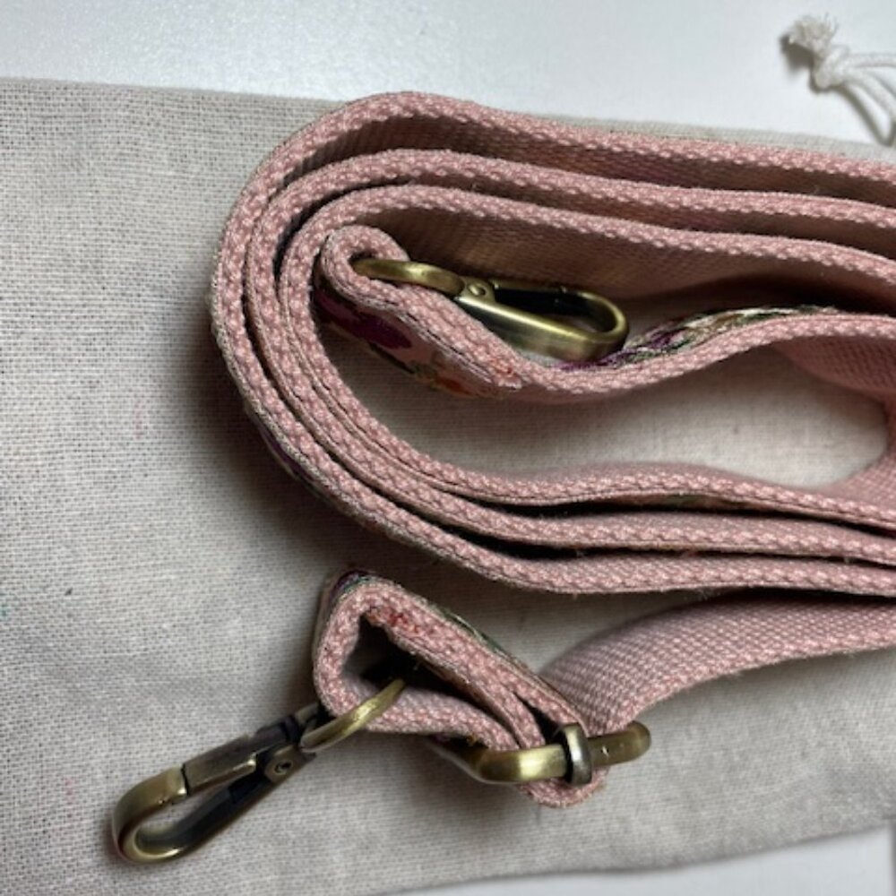 Crossbody Embroidered Purse Strap New Purples - Picture 5 of 5